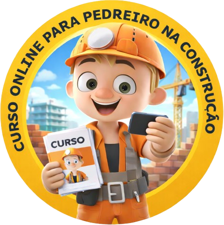 Selo do curso online para pedreiro na construção